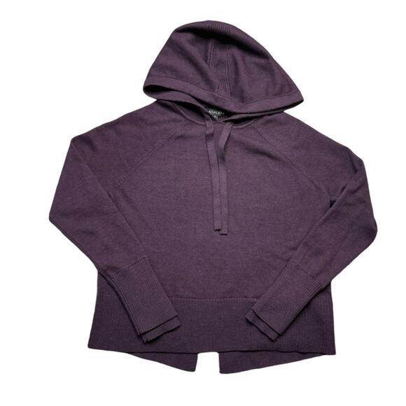 Athleta Verona Wool Blend Sweater Hoodie Size Small Retail $219 - Picture 2 of 10